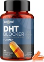 DHT Blocker til mænd med Saw Palmetto & Biotin, Hårvækst Formel i flydende kapsler, Hårtab Kosttilskud, Hårvækst Vitaminer, Proprietary Herbal blandinger - 90 Kapsler (1 flaske)