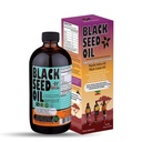 Etiopian Black Seed Oil - 3,43% Thymoquinone Cold- Presset Black Cumin Seed fra Pure Nigella Sativa - Første Pressing Blackseed Non- GMO Forbedret - 16 Oz Glaskolbe Sweet Sunnah