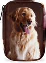 Golden Retriever Hund Pill sag Ugentlig Medicin Organizer med Travel Bag Seven-Day Pill Box Vitamin supplement Box Fish Oil Pills Holder