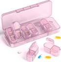 Pill Organizer, Am & Pm Pill Organizer 7 dage, Ugentlig Pill Case 2 gange om dagen, Pill Box 7 dag, Medicin Organizer til rejser, Vitaminer, Fiskeolier, Kosttilskud