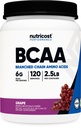 Nutricost BCAA Powder (Grape, 120 Servere) - Gluten Free, Non- GMO, Vegetar, Optimal 2: 1: 1 Ratio