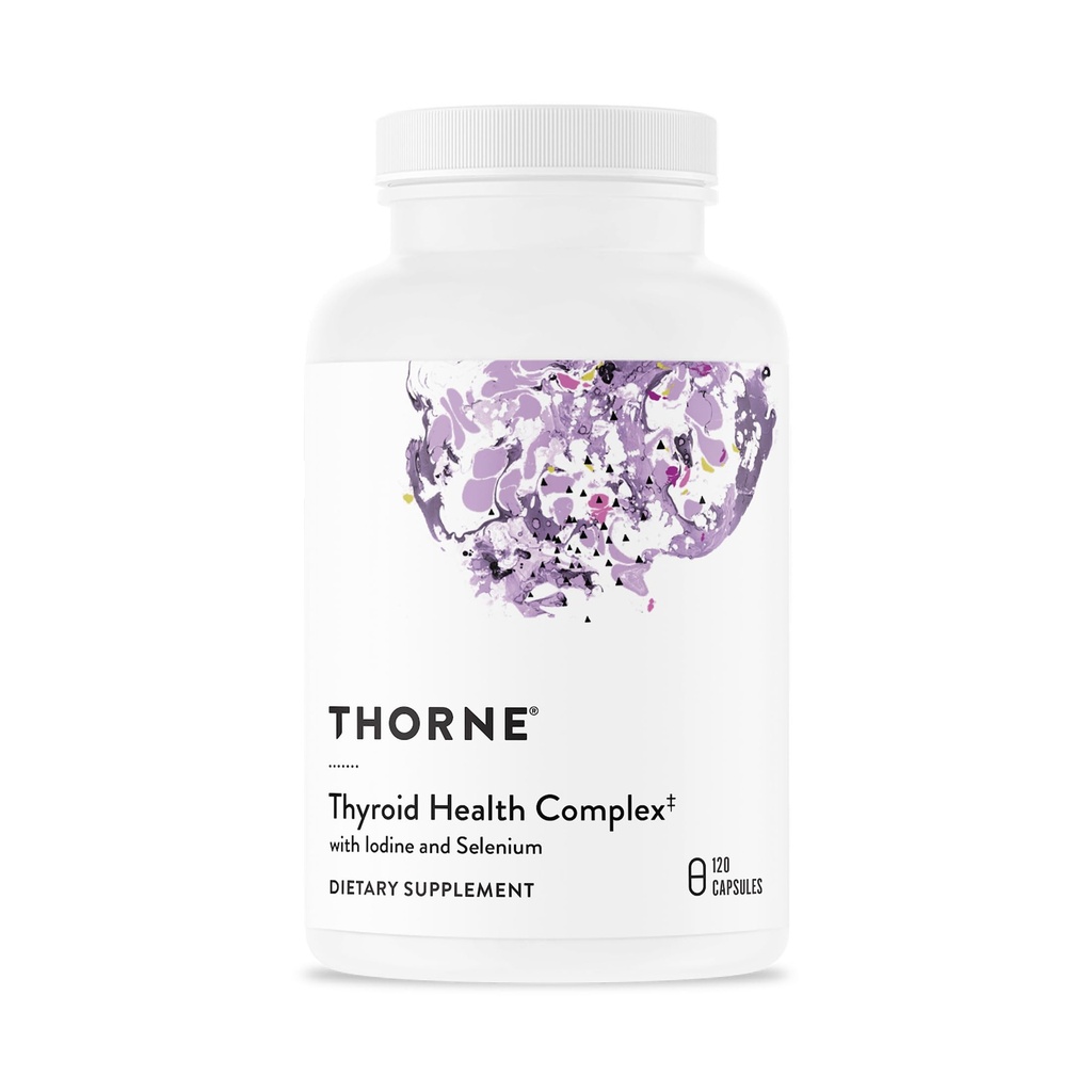 THORNE - Thyrocsin - Thyroid Cofactors for Thyroid Function Support * - Supplement med vitaminer B12, C & E, Ashwagandha, jod, zink, Selen, kobber & L- Tyrosin - 60 Serveringer