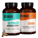 FreshCap svampe Antioxidant Bundle (Chaga kapsler og Ultimate Mushroom komplekse kapsler)