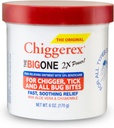 Chiggerex 2X Power førstehjælp Medicated Salve til Chiggers, Mosquito Bites, Ticks og Bug Bite Relief med Aloe Vera & Kamille, 6 oz