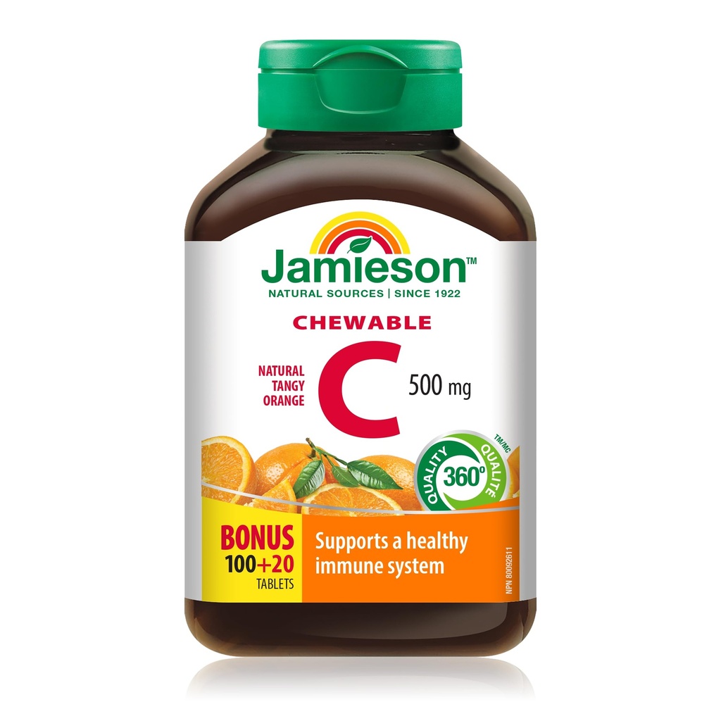 Jamieson C-vitamin Orange 500mg 120 tabletter