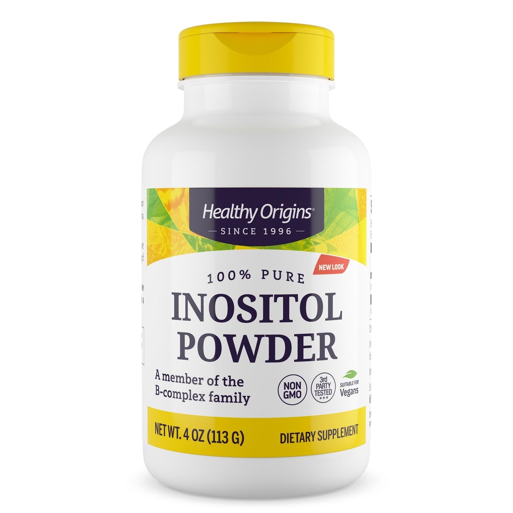 Sunde origin Inositol pulver, 113 g - for hud, hår & negle sundhed - vitamin B8 pulver supplement - en del af B Complex familien - Vegan, non-GMO & gluten- Free Supplement - 4 Oz