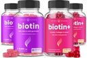 NutraChamps Biotin & Biotin +. Den komplette duo til hår, hud og negle. Biotin, Collagen, Keratin & mere