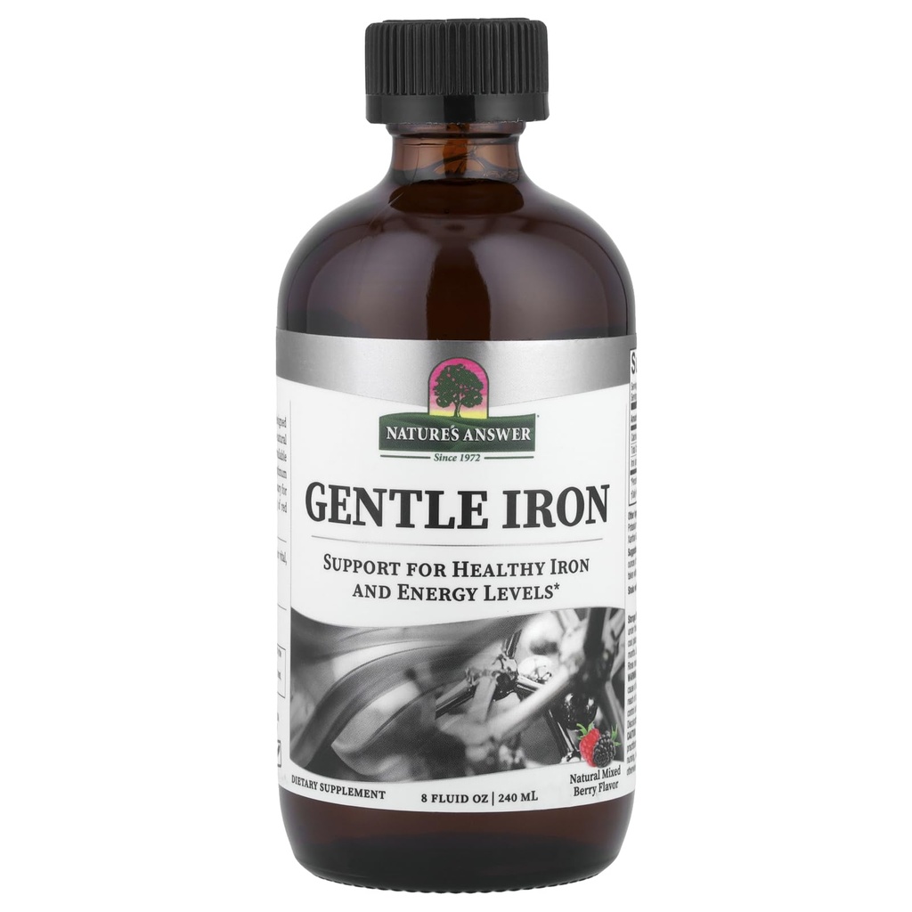 Naturens svar Gentle Iron 8 Ounce Liquid Note 124; Understøtter røde blodceller