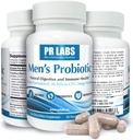 Prostata Research Labs Herreprobiotikum - fordøjelsesfremmende enzymer supplement Probiotikum for mænd - fremmer Gut sundhed og immunforsvar - 1 pakke (60 kapsler)