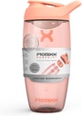 Promixx Pursuit Protein Shaker Flaske (24 oz) - Silent No- Ball Mixer, Leak- Proof Lid, BPA / BPS & Phthalate- Free ECOZEN - Easy- Clean Shaker Cup for Protein Shakes, Pre & Post- Workout Smoothies