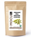 Certificeret økologisk US Grown Pea Protein I 80% I Batch Testet for Heavy Metals I 1 LBS I Pakket Daily