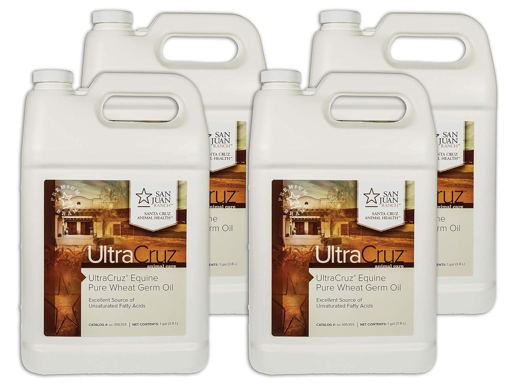 UltraCruz ® Equine Pure Hvede Germ Oil, 4 x 1 Gallon