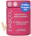 Komplet Menopause Vitaminer - Ashwaghanda, Probiotika, ACV til vægthåndtering, Hot Flashs, Night Sweats, Bloat, Hormone Balance - Vegan 60 Caps Menopause Kosttilskud til kvinder uden GMO