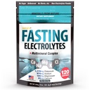 Fastende Elektrolyte Supplement Pulver • 124; Ingen Sukker Uden flavored Rå Elektrolyter • 124; 50% RDI Magnesium og kalium med Trace Minerals • 124; Carnivore & Keto Friendly • 124; Sugar Free Fasting Salts