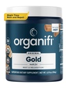 Organifi: Guld - Superfood supplement pulver - 30 Serveringer - Stress Support, bedre hvile, afslapning og fremmer restablende søvn - Gurkemeje og Reishi Infunded