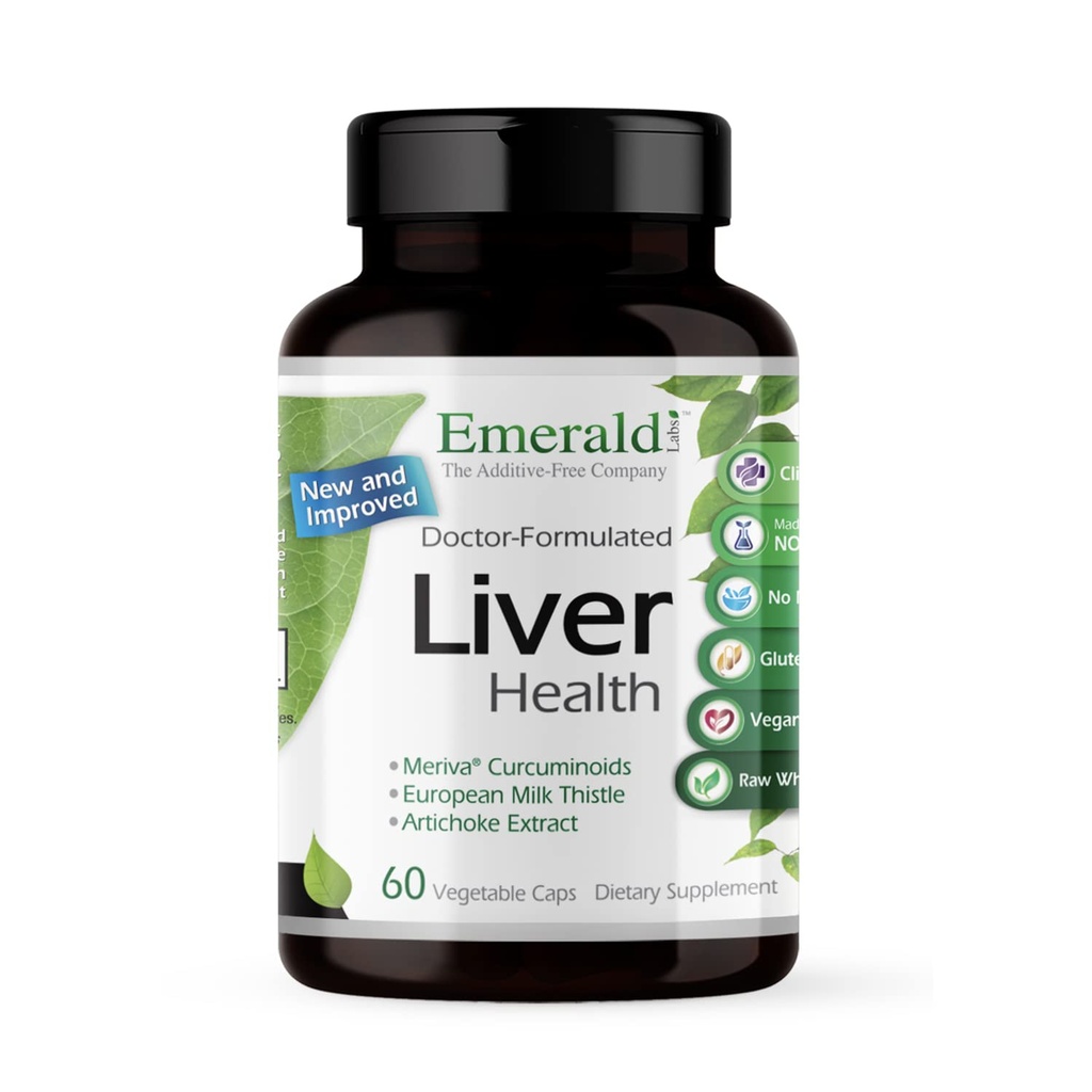 NØDSITUATIONER Lever sundhed - Leverstøtte tillæg med europæisk mælk tidsel ekstrakt - Understøtter sundt immunsystem, energiniveauer & Galleblære * - 60 vegetabilske kapsler (30-dages forsyning)