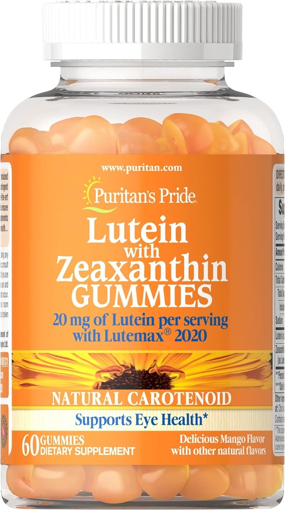 Puritan's Pride Lutein with Zeaxanthin Gummies, 60 Count