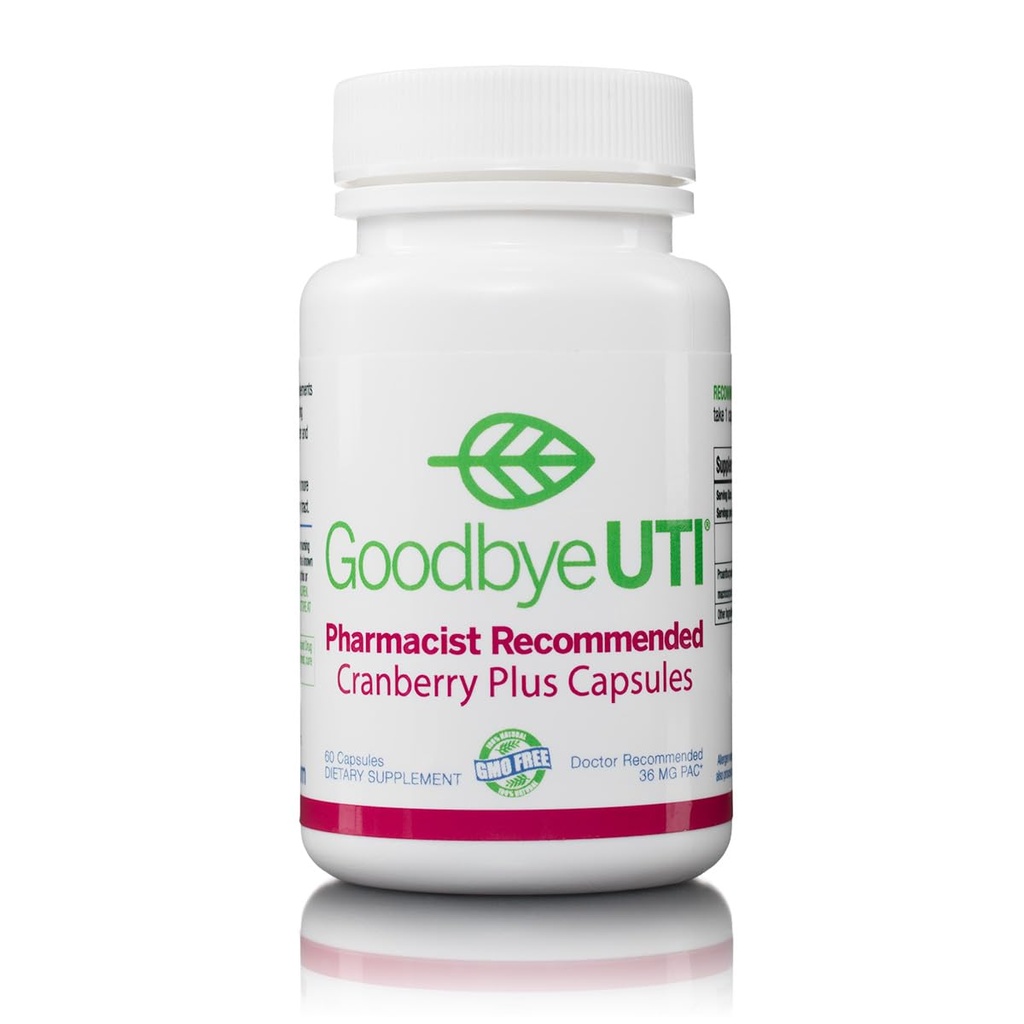 Cranberry Plus - Den oprindelige 36mg PAC leveret i Capsule Form Daily for højeste niveau af Urinary Tract Protection, ingen tilsætningsstoffer, 30- Day Supply, Farmacist anbefales