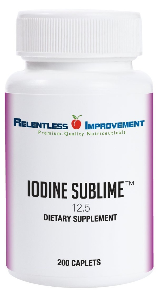 Jod Sublime ® 12, 5 mg 200 høj- biotilgængelige kapsler med kaliumdiode til thyreoidea & Metabolisme Support Sammenlign med Iodoral 12, 5