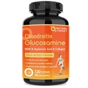 NATUR TARGET Glucosamine Chondroitin Joint Support - Plus MSM, Collagen, Gurkemeje, Shellfish Free, Understøtter Joint, Knees, Cartiage, for mænd og kvinder, 120 Caps