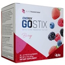 4Life Energy Go Stix, Sund energi drikke mix, Koffein fra Guarana, Maca, Yerba Mate og Green Tea Leaf Extract, Berry Flavor - 30 Pakker