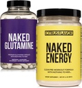Nøgen Vegan Energizing Muscle Recovery Bundle: Nøgen Citrus Energy og 240 Nøgne L- Glutamin Kapsler, 1000mg