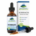 Pure Mountain Botanicals Liquid Echinacea Drops - Kosher Tincture Alkohol Free Extract - 500mg Organic Echinacea -1oz Flaske