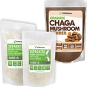 XPRS Nutra Separated Size 0 Capsules (1000 Count) with Chaga Powder (8 Ounce) Bundle