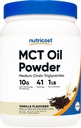 Nutricost Premium MCT Oil Powder (1 LB, Vanilla) - Best for Keto, Ketosis, and Ketogenic Diets - Zero Net Carbs, Non-GMO and Gluten Free, Medium Chain Triglyceride