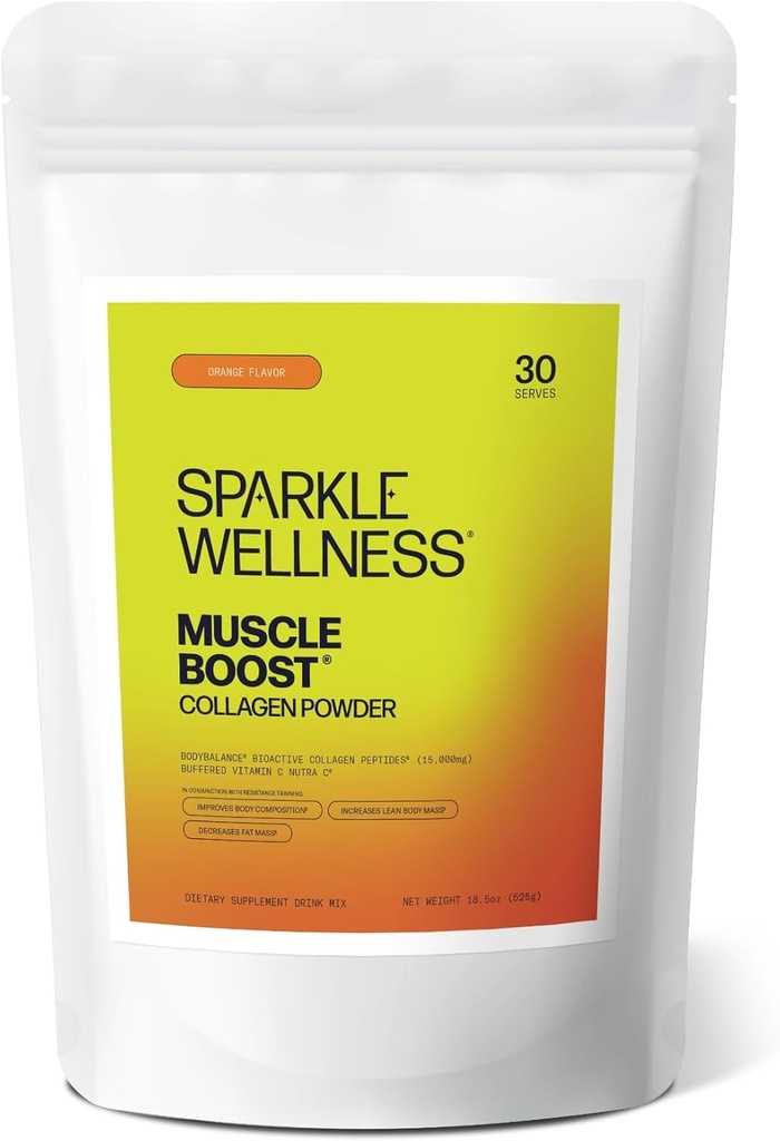 Sparkle Wellness Muscle Boost (Orange) [30- Serves]