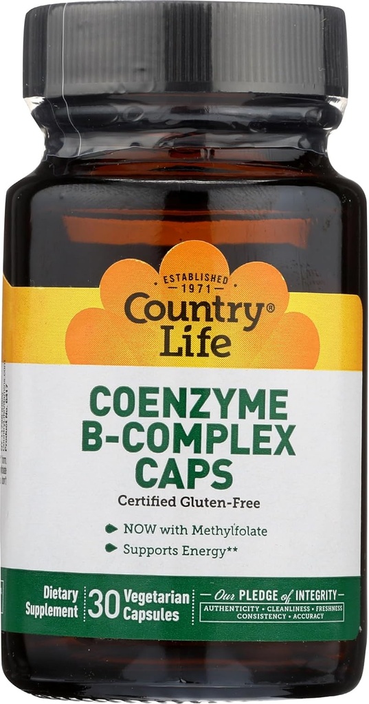 Country Life Coenzym B Complex, 30- greve