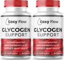 (2 Pack) Easy Flow Glycogen, EasyFlow Glycogen Support Kapsler, Glyco Optimizer Formel, Natural Blood Vessel Cleaner, Premium Easy Flow Glycogen Support (120 Kapsler)