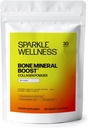 Sparkle Wellness Bone Mineral Boost (No Flavor) [30 Serves] | Collagen Powder Supplement | FORTIBONE Bioactive Collagen Peptides and Buffered Vitamin C Nutra C | Bone Supplements