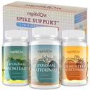 Spike Support Trio124; Liposomal Nattokinase 8000 FU 500mg, Bromelain 1150 mg & Fermenteret Curcumin 1800 mg