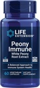 Life Extension Peony immun, hvid Peony Root, immunforsvar, immunsystem, Gluten- Free, Non- GMO, Vegetar, 60 Kapsler