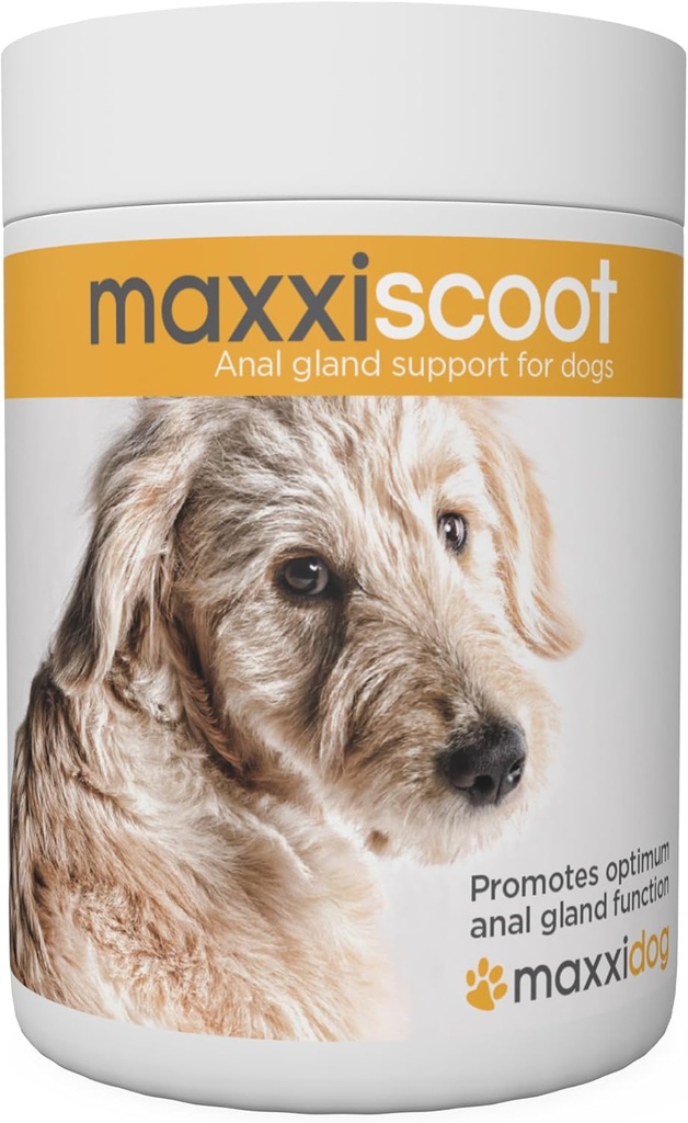 maxxipaws maxxiscoot Anal Gland & fordøjelsesmæssig sundhed støtte til hunde - Powder Supplement, 5oz