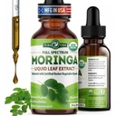 PURA VIDA MORINGA Leaf Extract Liquid Drops - USDA Organic Certified - Meget renset, Biotilgængelig & Hurtigere absorption end Moringa Powder eller Kapsler - Single Origin Moringa Oleifera Leaves Extract