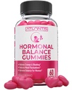 Atlantis Nutrition Hormonal Balance for Women & PMS Relief Gummies - Allierer kramper, Bloating, Mood Swings, Hot Flashs & Night Sweats - Cranberry, Dong Quai & Chasteberry Menstruel Cramp Relief