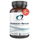 Design til sundhed Quercetin + Nettle Supplement - Nettle Leaf + Quercetin Kosttilskud med flavonoider - Kraftige antioxidanter til immunforsvar (90 Veganske kapsler)