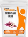 BulkSupplements.com Wild Yam Powder - Nutritional Supplement, Wild Yam Supplement - Gluten Free, 800mg per Serving, 1kg (2.2 lbs) (Pakning med 1)