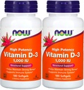 Now Foods - Vitamin D3-1000iu (180 softgel) 2 PAKNING