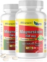 America Medic & Science Magnesium 250 mg (100 Caplets) | Pack of 2 Bottles | Magnesium Oxide Supplement for Men and Women | Supports Healthy Nerve and Muscle Functions | Boosts Exercise Performance