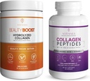VITASEI Collagen Wellness Bundle - Hydrolyzed Collagen Peptider Powder & Collagen Peptid Kapsler med C-vitamin & Resveratrol - Støtte til hår, hud, negle, ben, & Joints