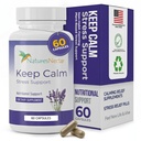 Naturens nektar Angst og Stress Relief kosttilskud - Hold rolige kapsler med Ashwagandha, GABA, Magnesium & 5- HTP - Nervøsitet & Irritability Mood Supports Afslapning Lemon Balm 60 Fyldte kapsler
