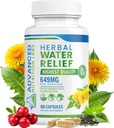 Herbal Water Relief Diuretic Water Pills for Water Retention, Bloating, Swollen Legs, Feet - Dandelion Extract Supplement - Water Retention Loss - Diuretics for Women & Men - 60 Capsules