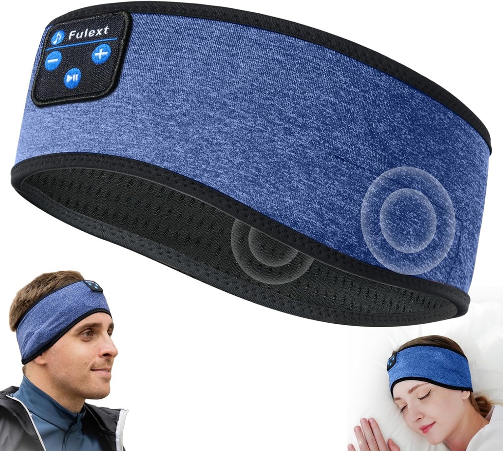 Sovehovedtelefoner Headband10Hrs Bluetooth Headband med Cozy Earbuds Komfortable sovende hovedtelefoner til Side Sleepers, Sleep & Lounge gave Idé til kvinder