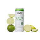 LEIO - 124; Kava drevet Lime Margarita Mocktail Drink 124; 12- Pack - Sukkerfri & Non- ALC Functional Relaxation Support