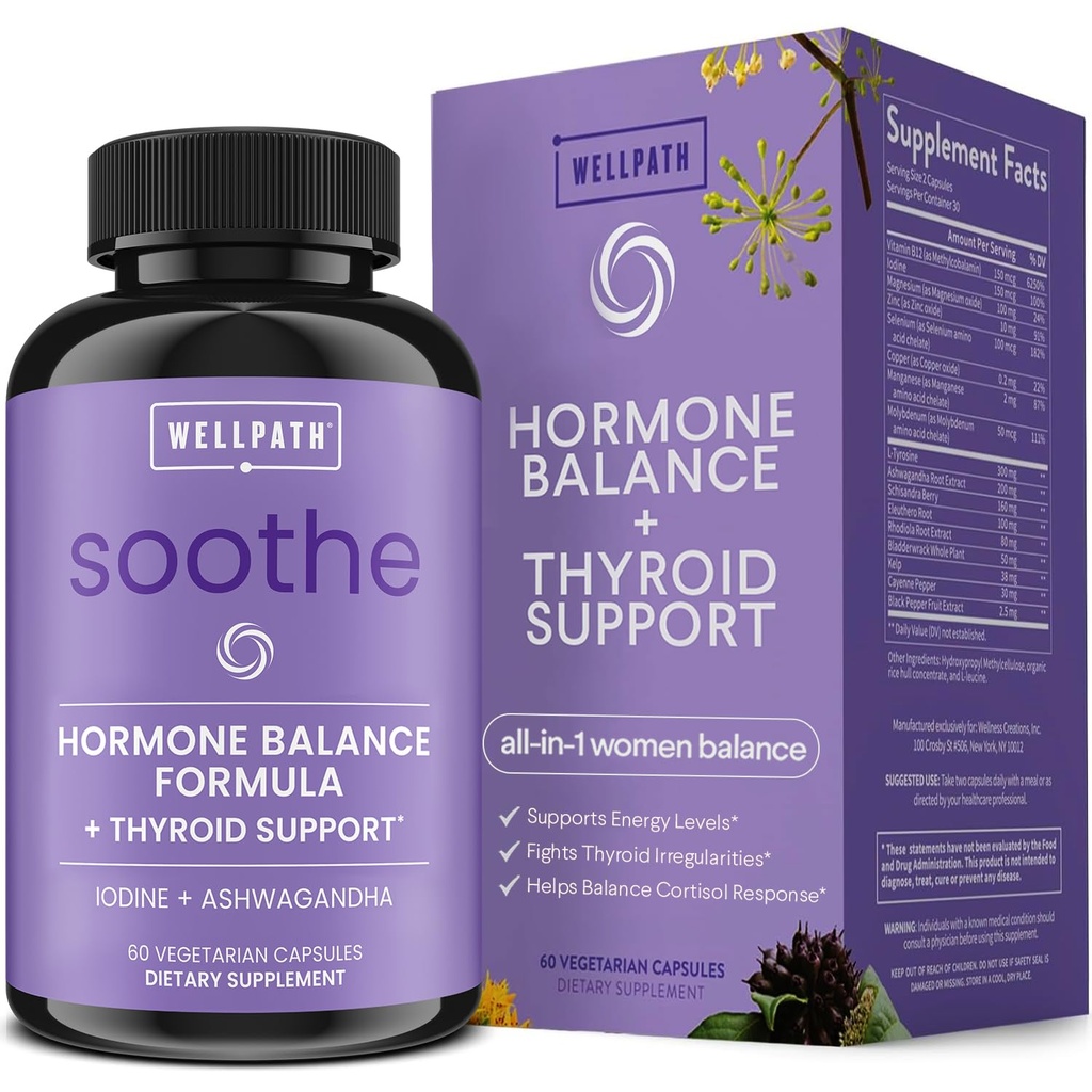 WellPath Sothe Hormone Balance for Women + Cortisol Kosttilskud til kvinder