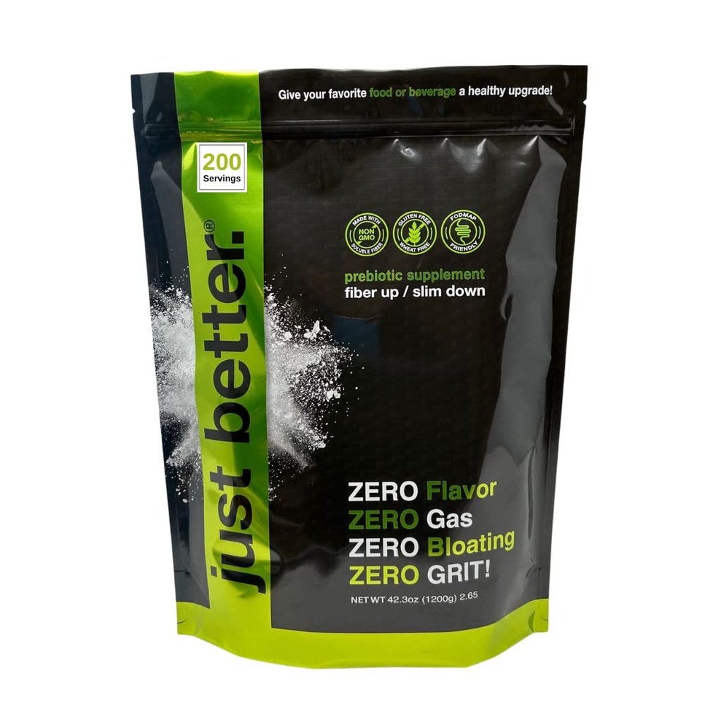 Prebiotic Fiber supplement til en sund Gut • 124; Fiber Powder med Zero Grit Zero Taste og ingen Bloating eller Gas • 124; Mærk fuld hastighed • 124; Keto Non- GMO Gluten Free Vegan 200 Serveringer