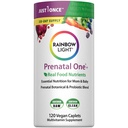 Rainbow Light High- Potency Prenatal One Multivitamin, Prenatal Sundhed Multivitamin Understøtter mors sundhed og Baby udvikling, Med C-vitamin, Vegan, 120 Greve